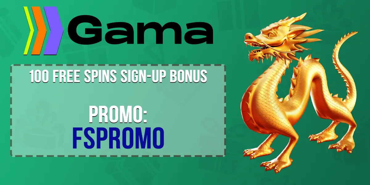 Gama Casino Promo Code for 100 Free Spins