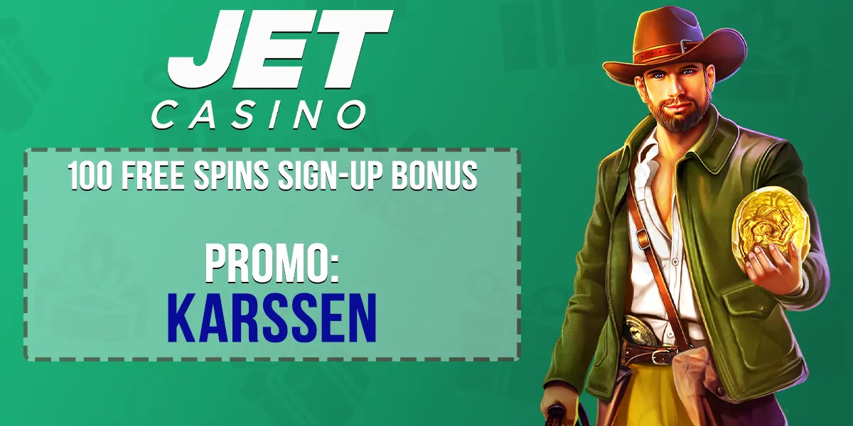 Jet Casino Promo Code for 100 Free Spins